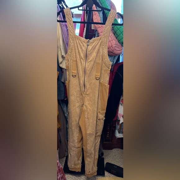 NWT Free People FP Movement Fast Track Onesie - light sand tan - size XS - Picture 7 of 9